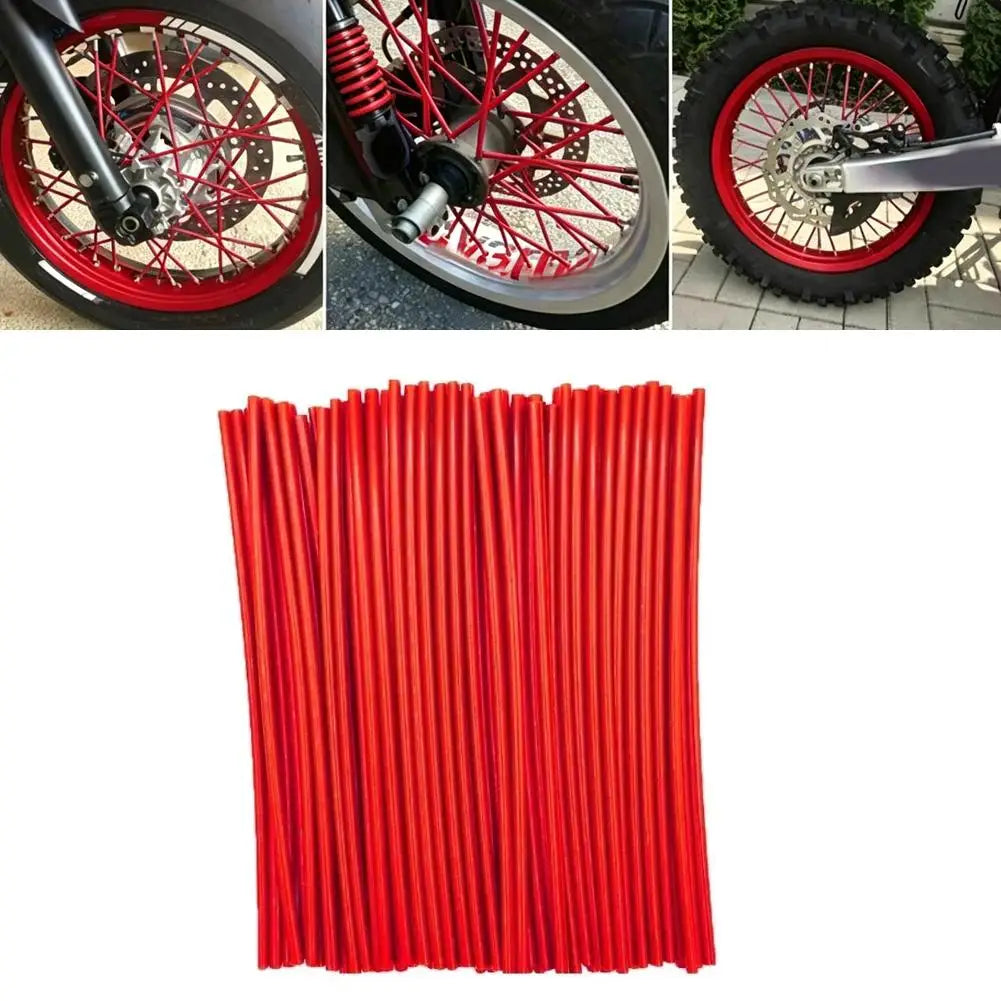 72-Pack Motorcycle Spoke Covers – Universal Dirt Bike Sleeves Spoke Covers SPOT