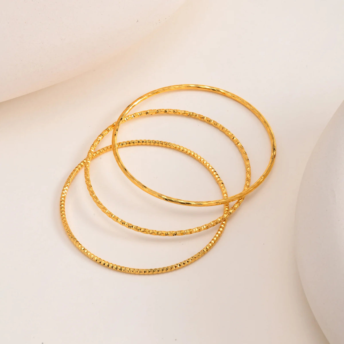 18K Gold Plated Stainless Steel Stackable Bangle Bracelet Bangle Bracelet SPOT
