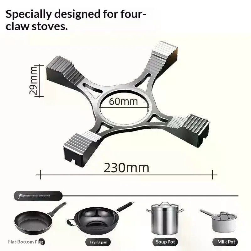Cast Iron Gas Stove Ring Stand – Anti-Skid 4-Claw Cooker Bracket Stove Ring Stand SPOT