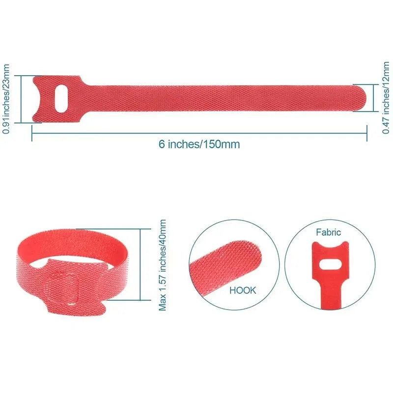 Nylon Cable Ties & Wire Organizer Set – 10/30/50 Pack Cable Organizer Ties SPOT