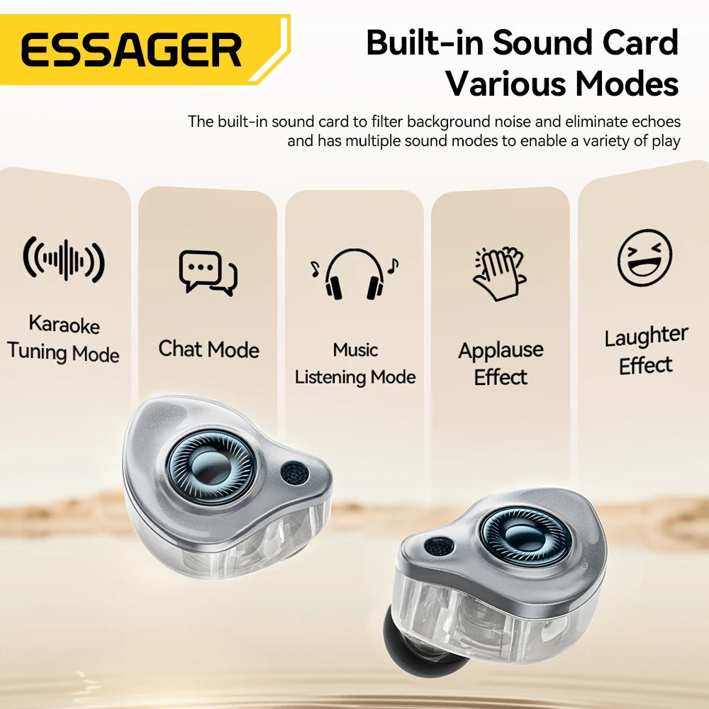 Essager Type-C Karaoke Earphones – HiFi Stereo & Sound Card Wired Karaoke Earphones SPOT