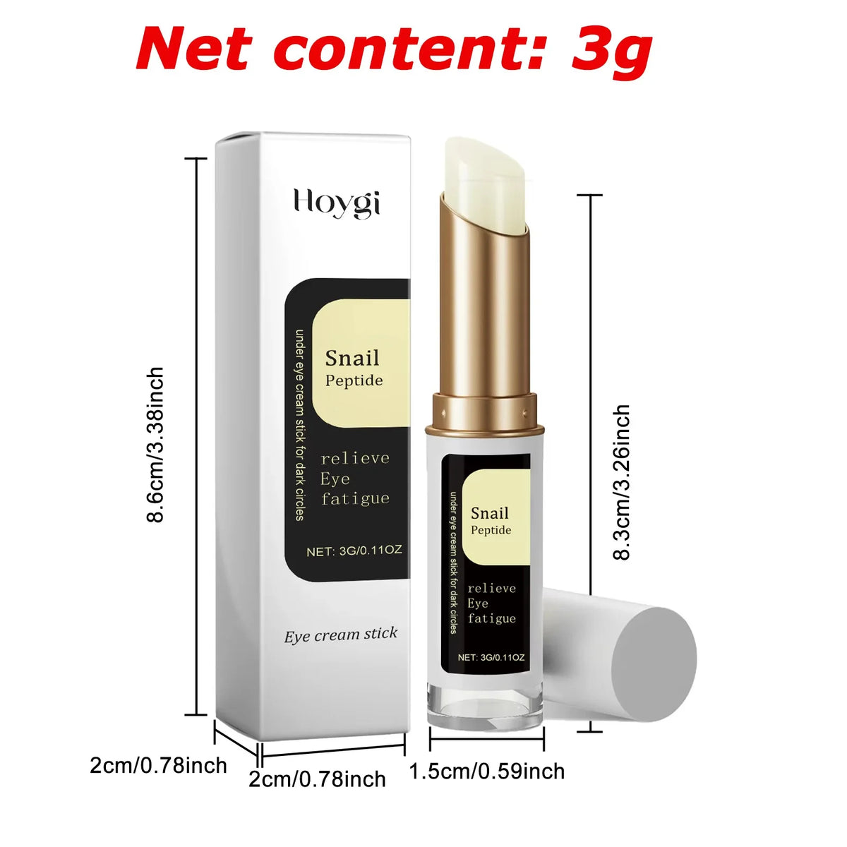 Hoygi Snail Eye Cream Stick – Collagen, Retinol & Niacinamide Eye Cream Stick SPOT