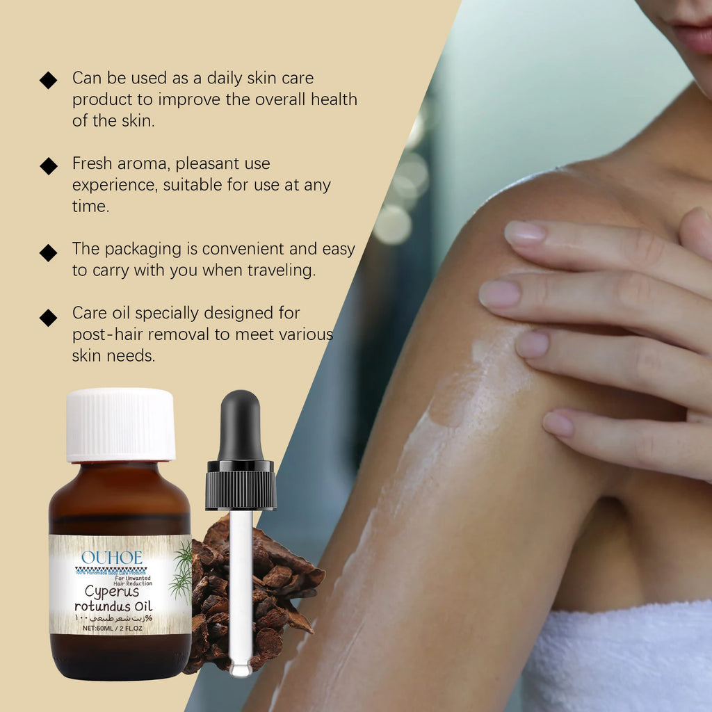 Cyperus Rotundus Hair Inhibitor Oil – Smooth Skin Serum 60ml Hair Inhibitor Serum SPOT