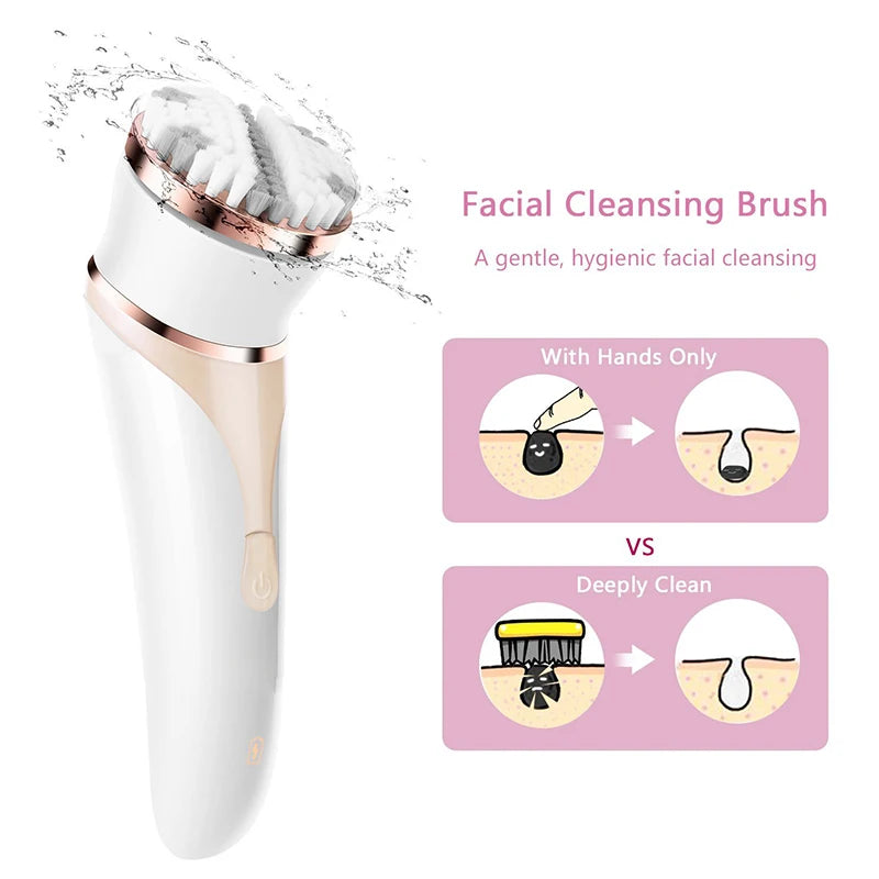 4-in-1 Electric Face Hair Remover – Rechargeable Lady Shaver Electric Face Shaver SPOT