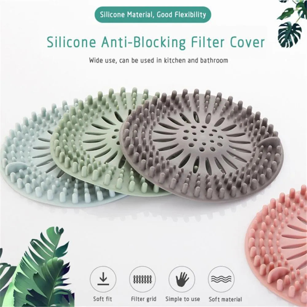 Silicone Hair Catcher Shower & Sink Drain Cover – Reusable Drain Hair Catcher SPOT