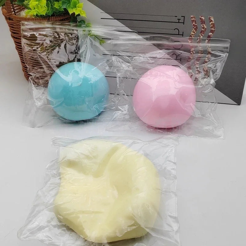 9cm Fluid Cheese Ball Slow Rebound Squeeze Toy – Large Fidget Squeeze Toy SPOT