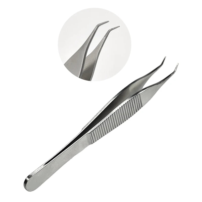 Stainless Steel FUE Hair Implant Forceps – Elbow Tweezer Tool Hair Implant Forceps SPOT