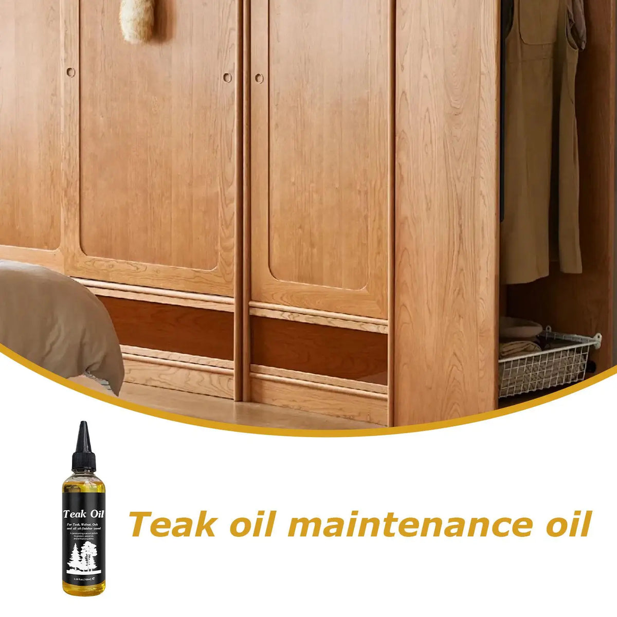 Teak Oil 100ml – Wood Polish & Conditioner for Furniture Wood Conditioning Oil SPOT