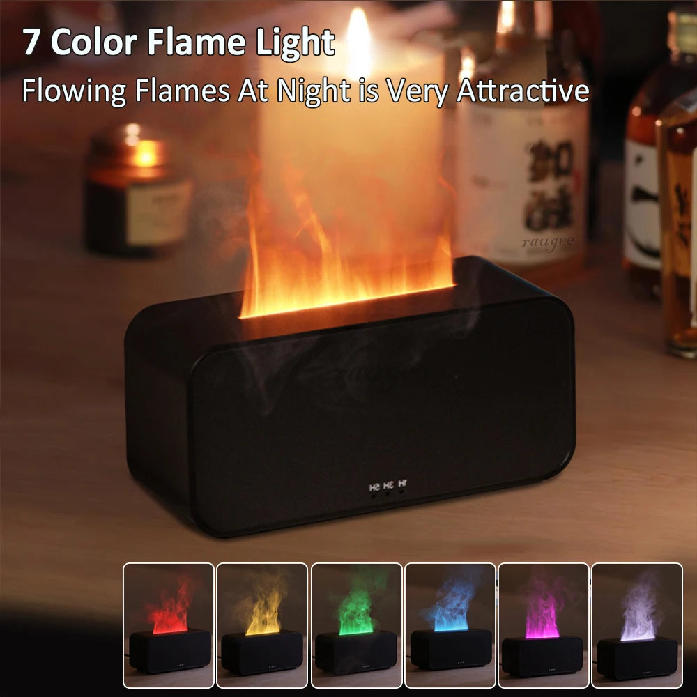 Mini Flame Aroma Diffuser & Humidifier with 7-Color Night Light Aroma Diffuser Humidifier SPOT