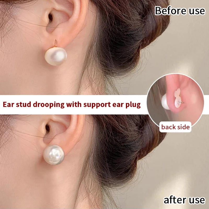 10-Pack Silicone Earring Backs – Lifters for Heavy Earrings Earring Backs SPOT