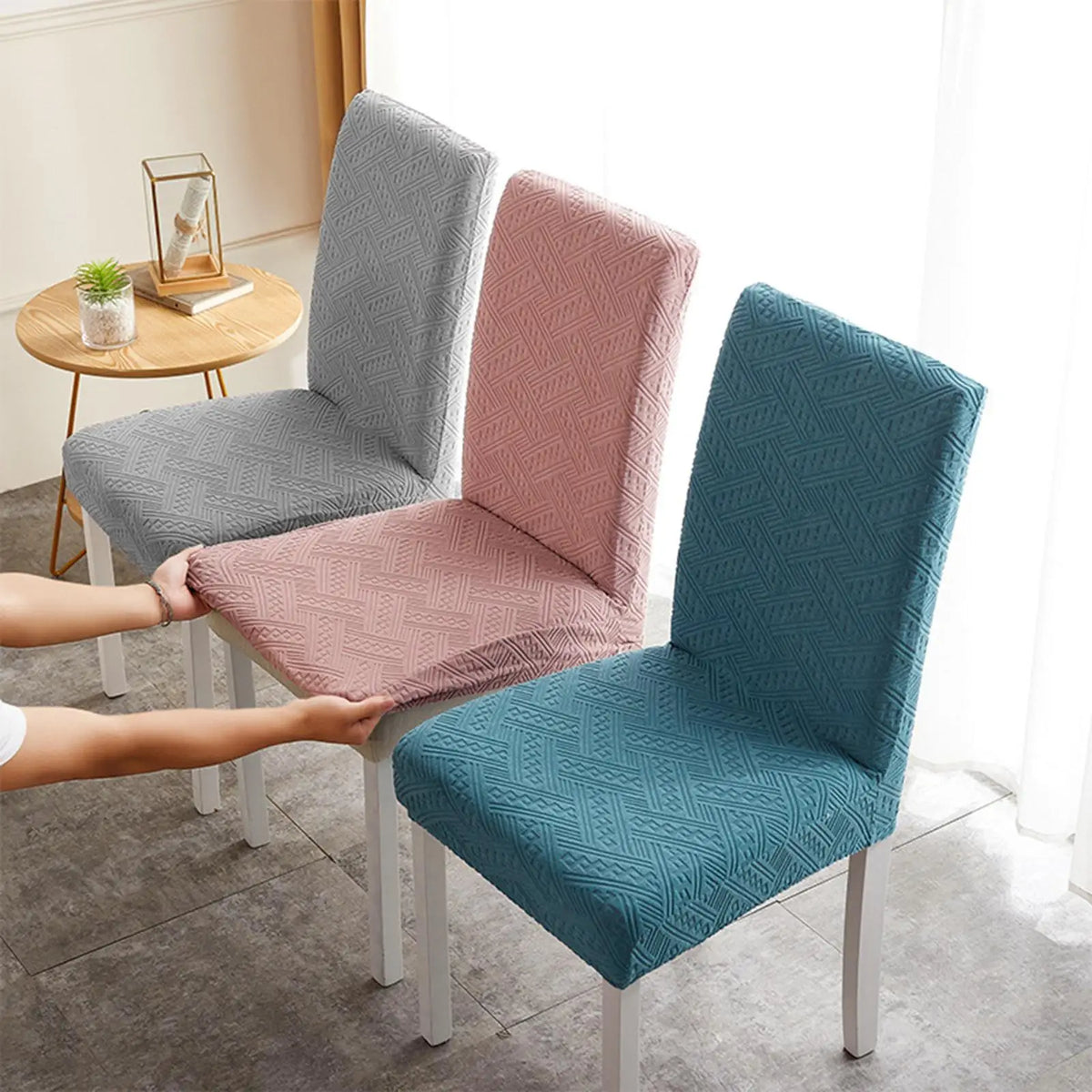 Stretch Dining Chair Slipcover – Removable Washable Seat Cover Chair Slipcover SPOT
