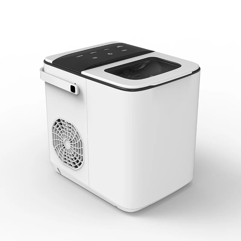 Touch Control Countertop Ice Maker – 9 Cubes in 6 Min Countertop Ice Maker SPOT White 100V-240V EU Plug