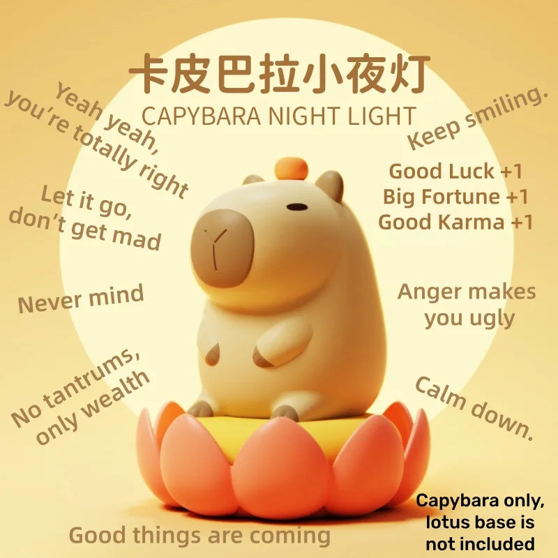 Capybara LED Night Light – Tap Control Rechargeable Bedside Lamp LED Night Light SPOT