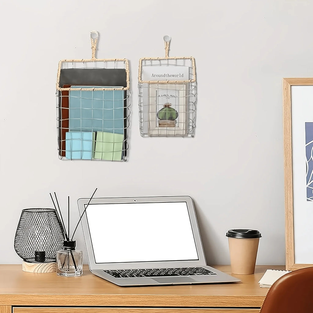 Japanese Wire Wall-Mounted Storage Basket & Hanging Shelf Wall Storage Basket SPOT