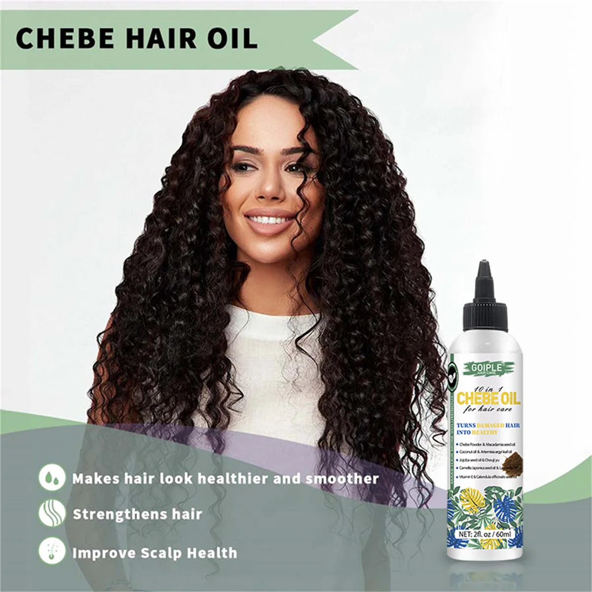 GOIPLE Chebe Hair Growth Set – Oil, Powder & Mask 7-Piece Hair Care Set SPOT