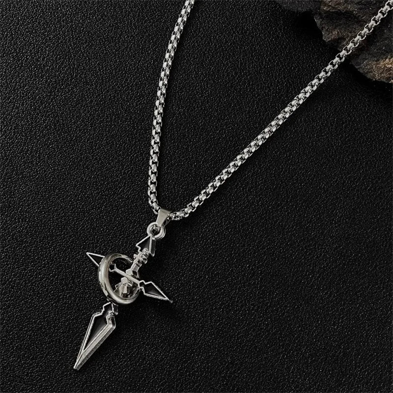 Vintage Cross Pendant Necklace – Zinc Alloy Punk Chain Pendant Necklace SPOT