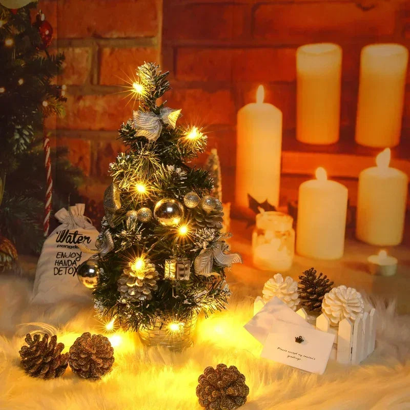 40CM Pre-Lit LED Mini Christmas Tree – Desktop Decoration Mini Christmas Tree SPOT