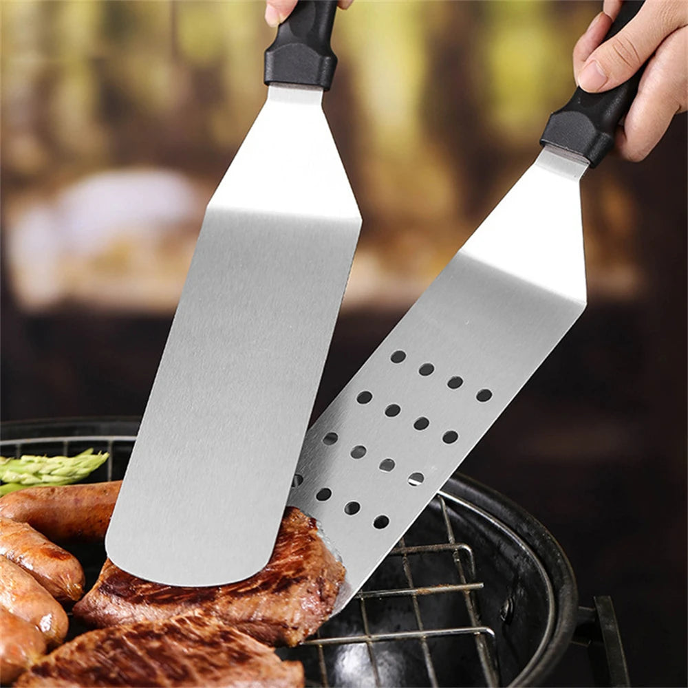 Extra Long Stainless Steel Griddle Spatula – Non-Slip Handle Griddle Spatula SPOT