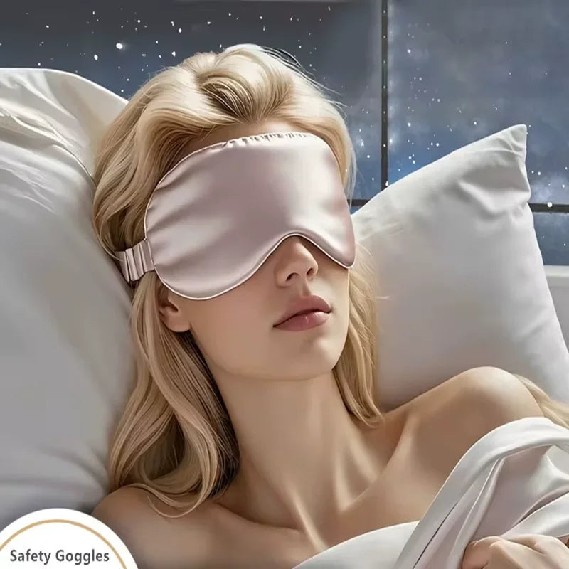 Double-Sided Silk Sleep Eye Mask – Light Blocking Travel Eyeshade Silk Sleep Mask SPOT