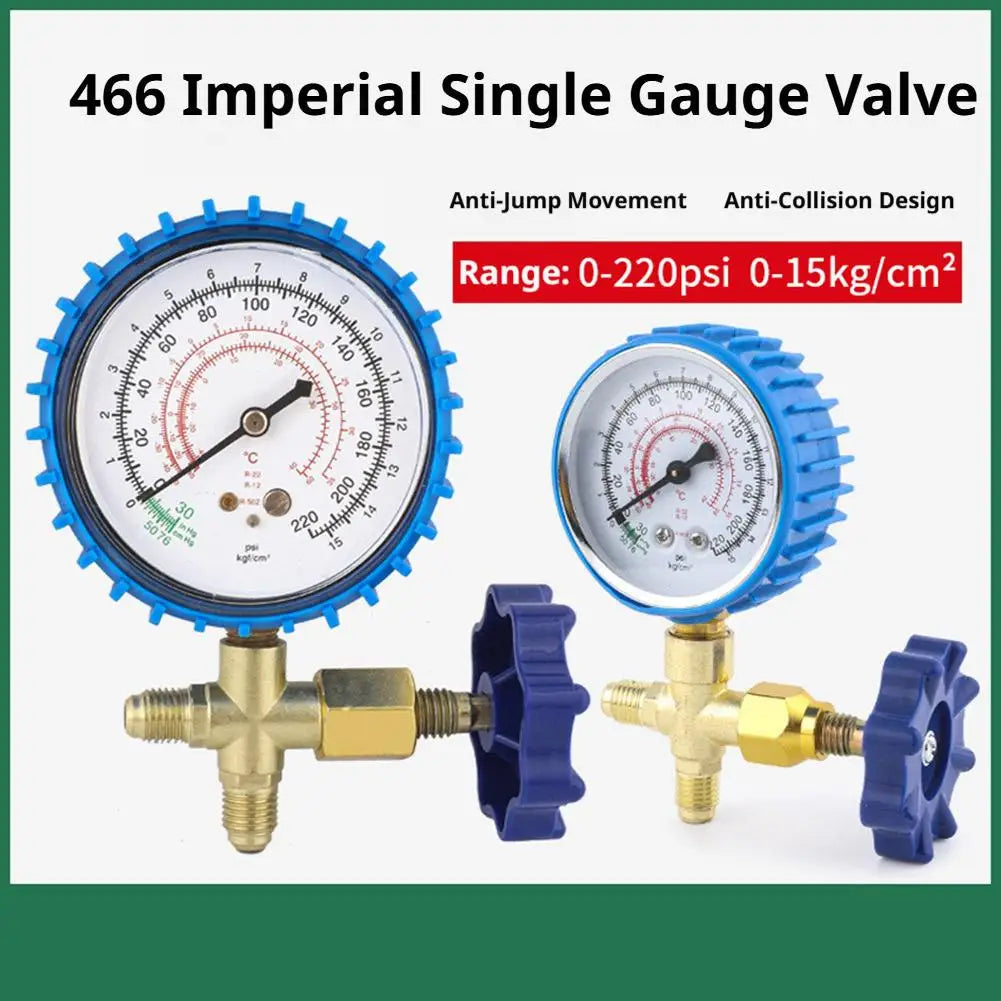R22 R134a AC Refrigerant Pressure Gauge Service Kit Refrigerant Pressure Gauge SPOT