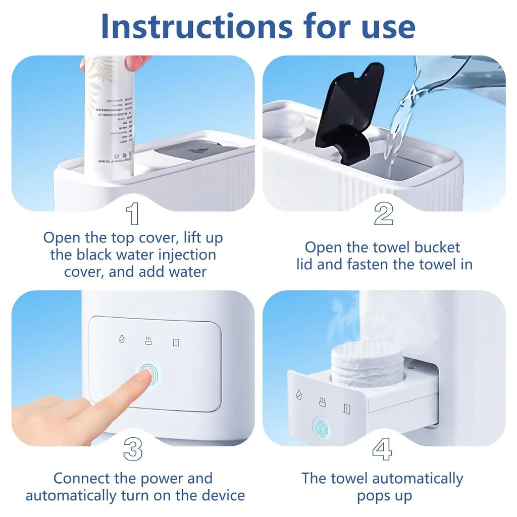 Instant Towel Warmer 500W – Portable Heated Towel Dispenser Towel Warmer Dispenser SPOT