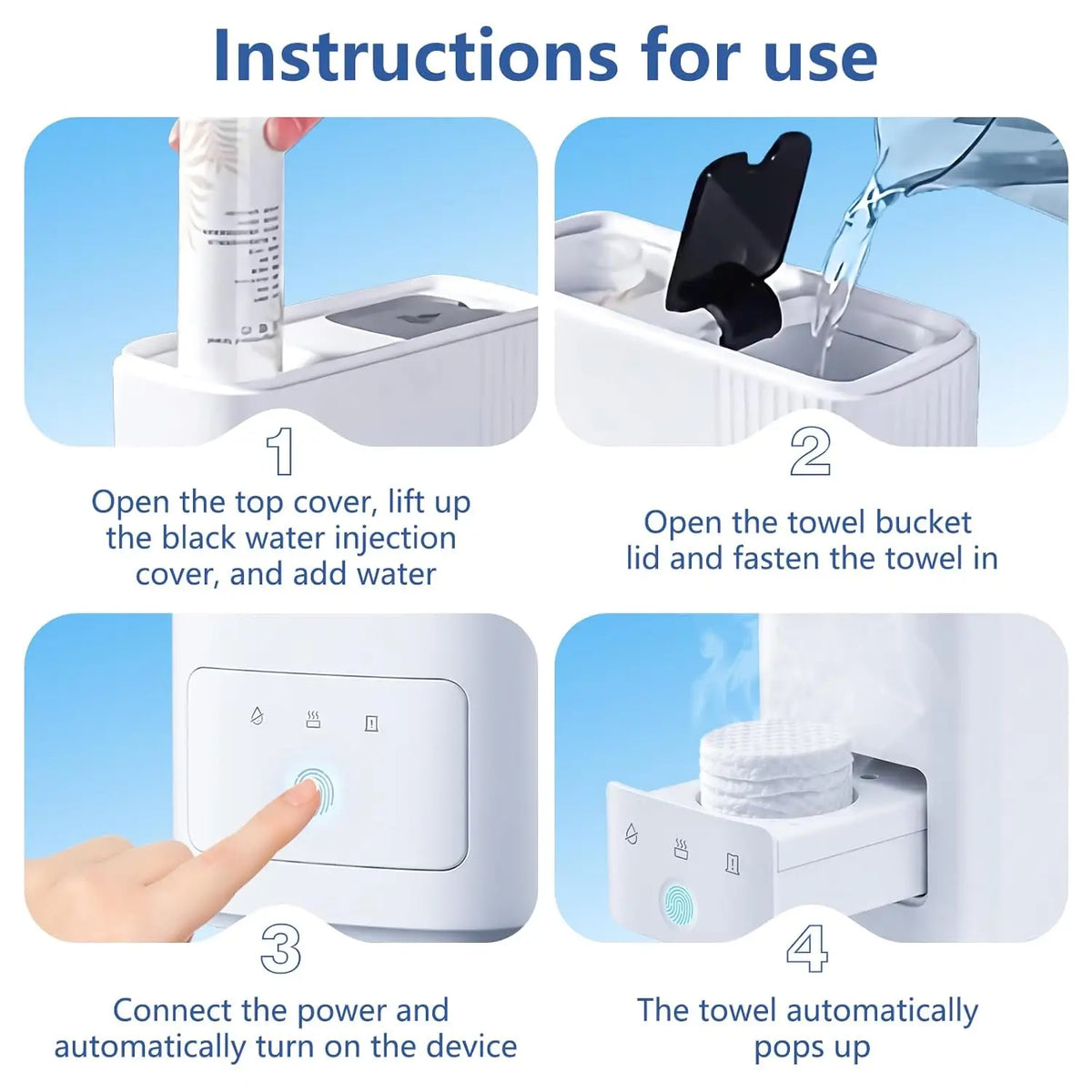 Instant Towel Warmer 500W – Portable Heated Towel Dispenser Towel Warmer Dispenser SPOT