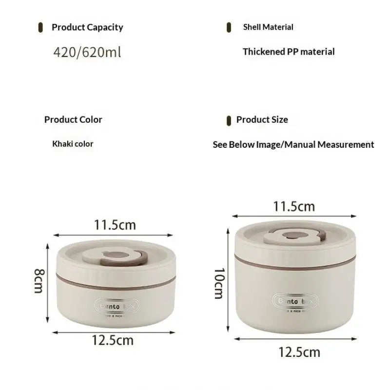 Stackable Stainless Steel Thermal Bento Box Set – 4 Compartments Thermal Bento Box Set SPOT A9