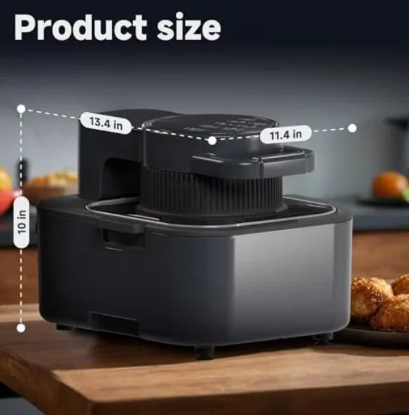 DUTRIEUX 6-in-1 Digital Air Fryer Toaster Oven 5–6L 1350W Air Fryer Toaster Oven SPOT