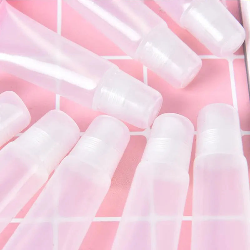 10-Pack Clear Refillable Lip Gloss Tubes – 5ml 10ml 15ml Lip Gloss Containers SPOT