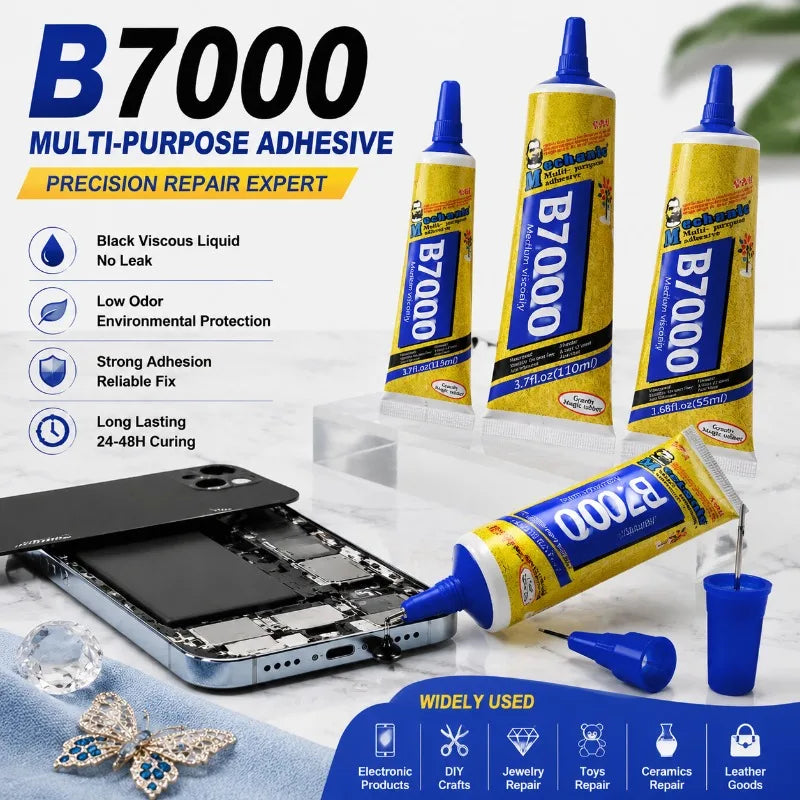 Mechanic T7000 Black Multi-Purpose Adhesive Glue 15ml Multi-Purpose Adhesive SPOT