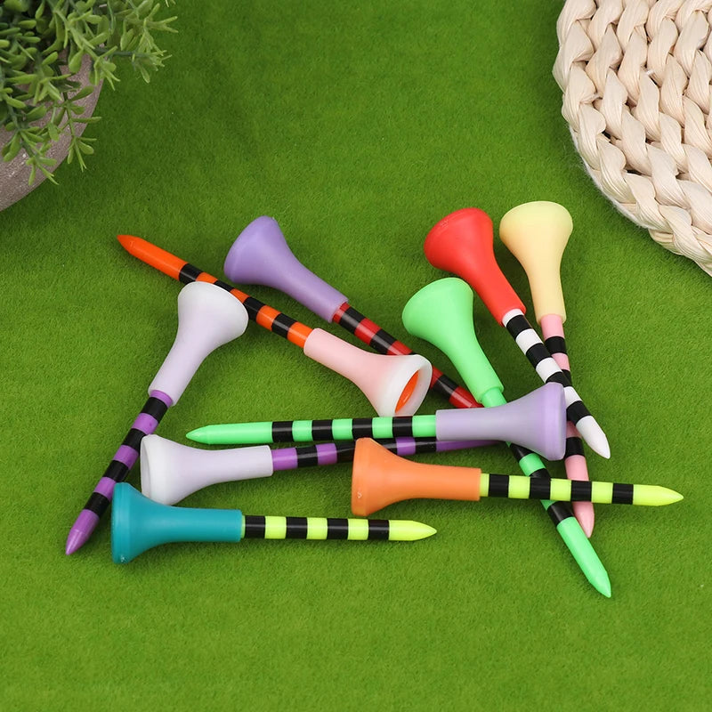 Golf Tees 10/20/30-Pack – 70mm & 83mm Plastic Mix Color Golf Tees SPOT
