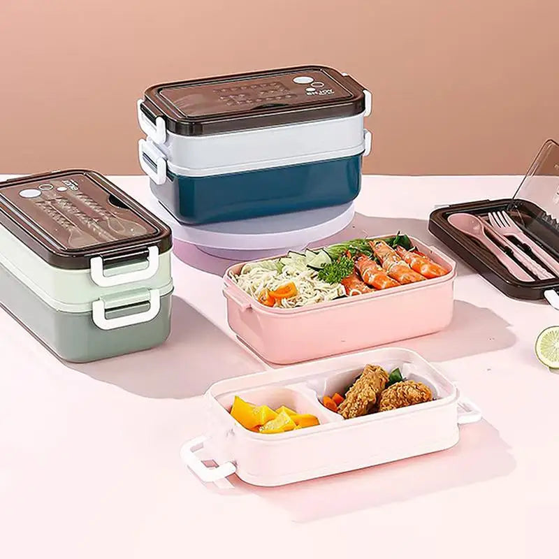 Double Layer Japanese Bento Box – Leak-Proof Lunch Container Bento Lunch Box SPOT