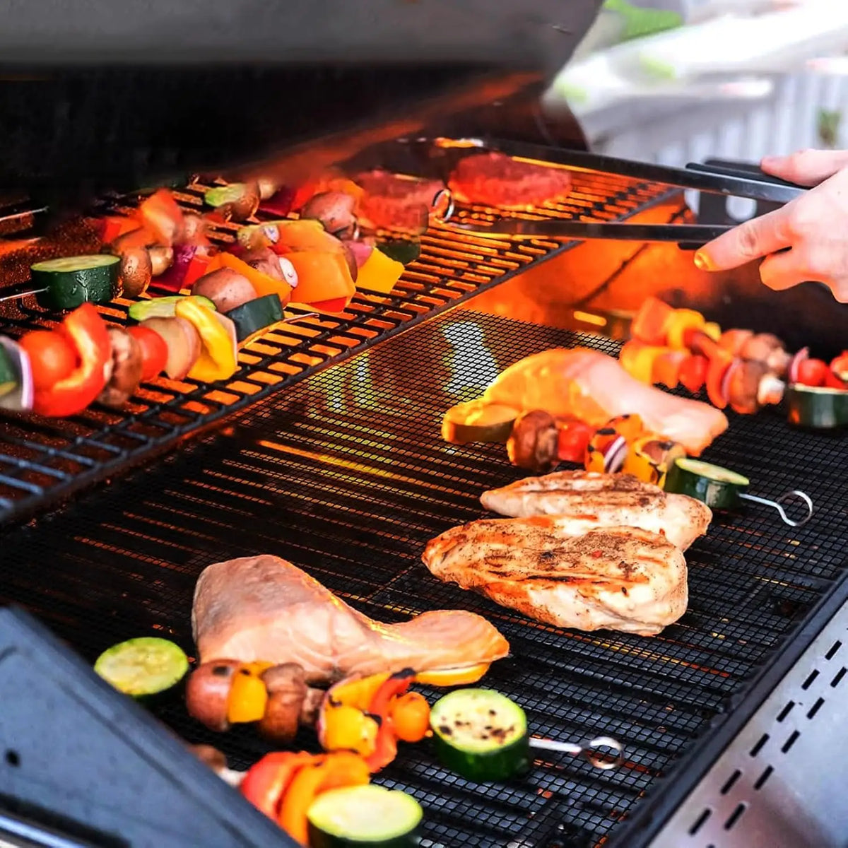 Teflon Mesh BBQ Grill Mat 33×40cm – Non-Stick Reusable Liner BBQ Grill Mat SPOT Default Title