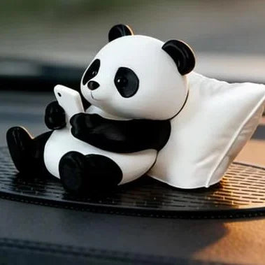 Panda PLA Phone Stand – Cute Desktop Figurine Ornament Desktop Figurine Ornament SPOT