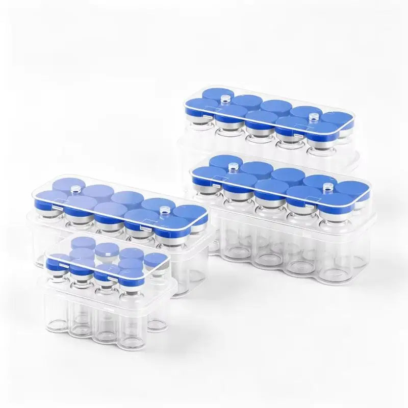 Transparent Plastic Vial Storage Box – 3–10ml Organizer Vial Storage Organizer SPOT