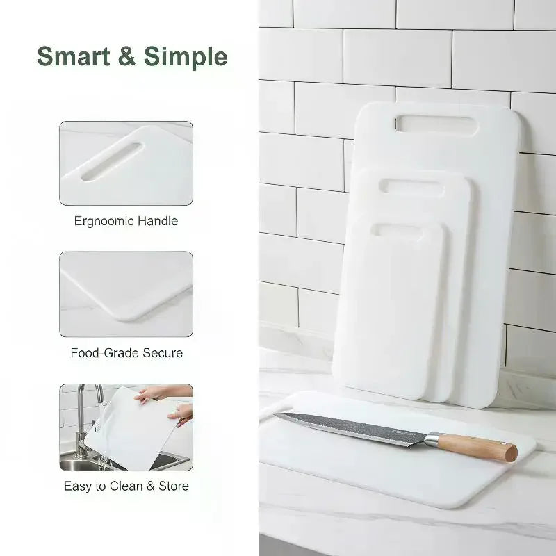 Mold-Resistant Double-Sided Plastic Cutting Board – 3 Sizes Plastic Cutting Board SPOT