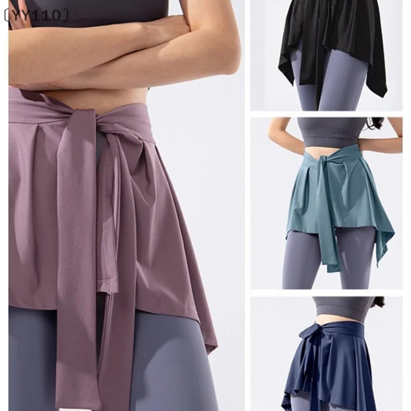 Women's Yoga Wrap Skirt – Sports Cover-Up for Dance & Tennis Active Wrap Skirt SPOT