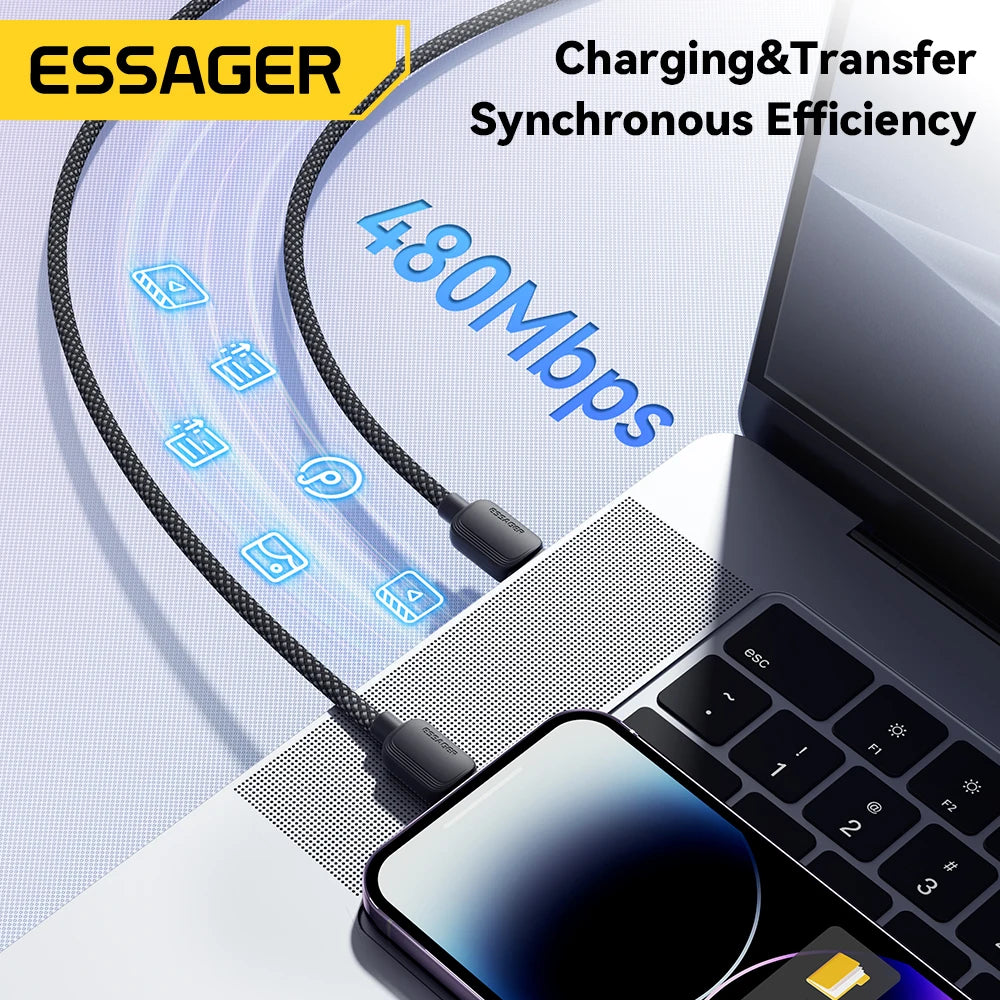 Essager USB-C to Lightning Cable – PD 20W Fast Charging USB Charging Cable SPOT