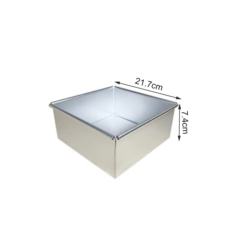 Square Anodized Aluminum Cake Pan with Removable Bottom Cake Pan SPOT 8in