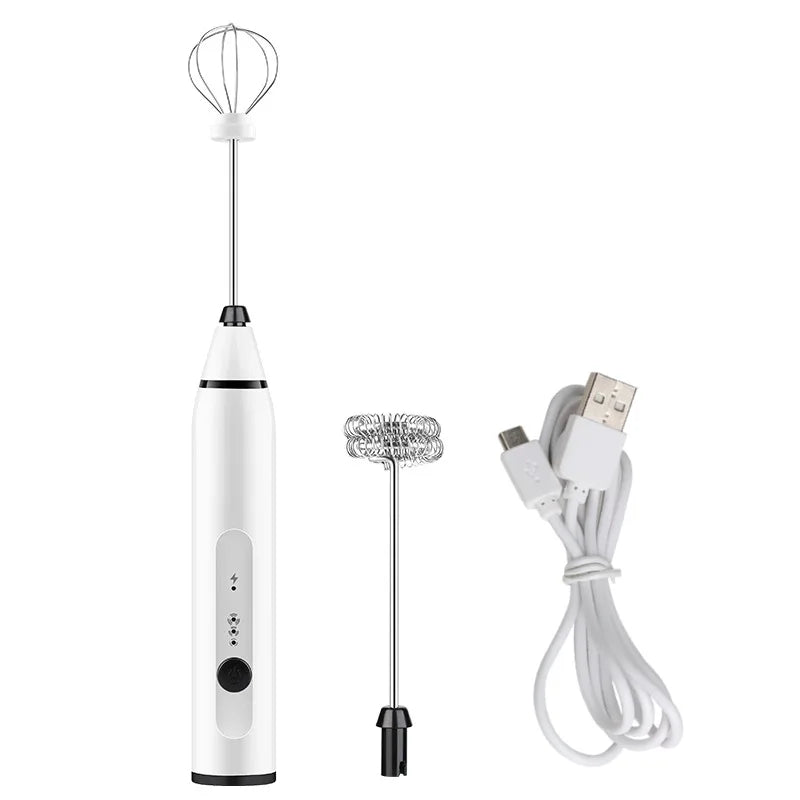 USB Rechargeable Handheld Milk Frother – 3-Speed Electric Whisk Electric Milk Frother SPOT Default Title
