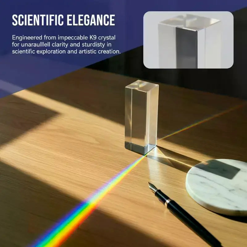 Glass Prism – Light Dispersion & Spectrum Tool for Physics Optical Glass Prism SPOT