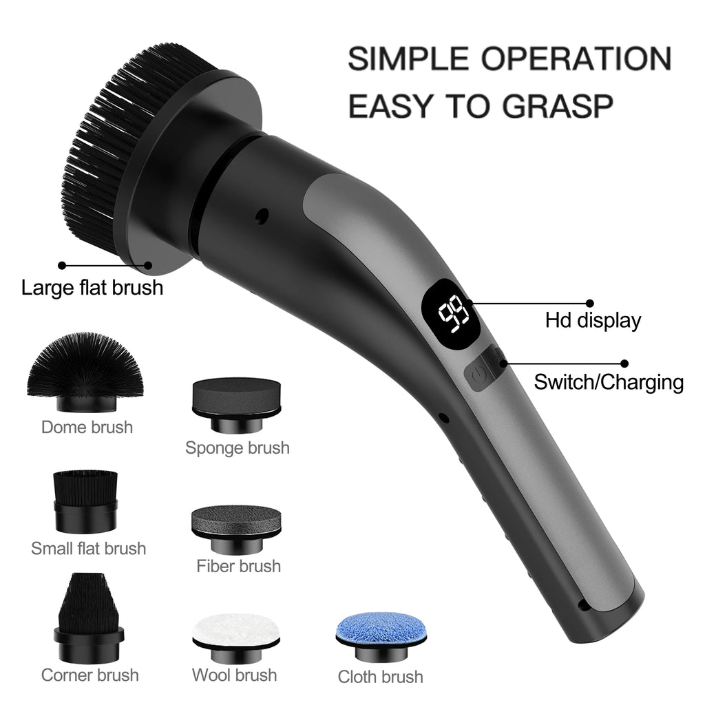 Electric Rotating Cleaning Brush – Extendable Long Handle Electric Cleaning Brush SPOT
