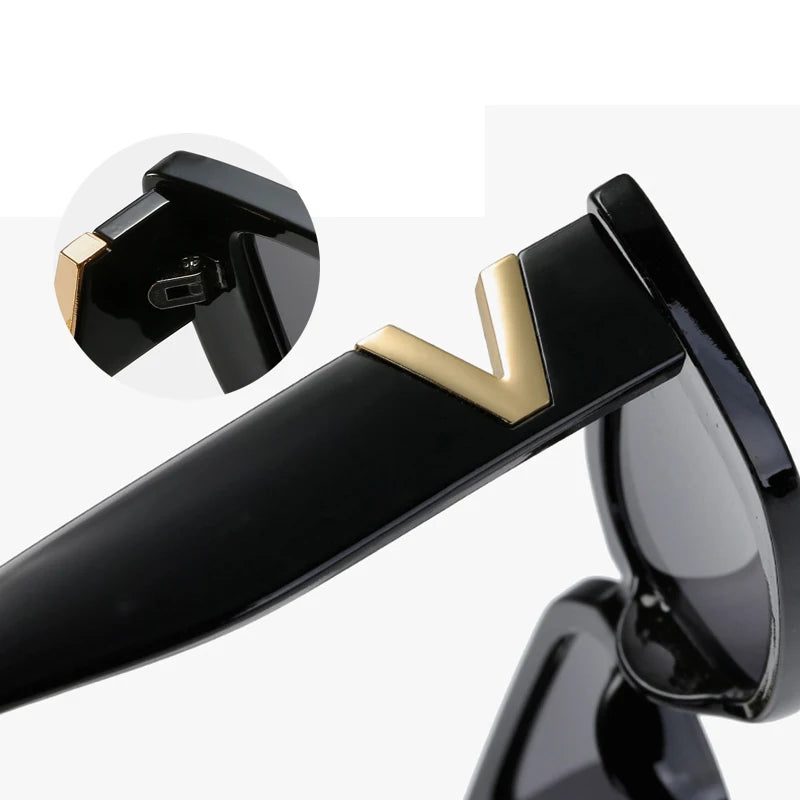 Women's Cat Eye Rectangle Sunglasses UV400 – Luxury V Style Fashion Sunglasses SPOT