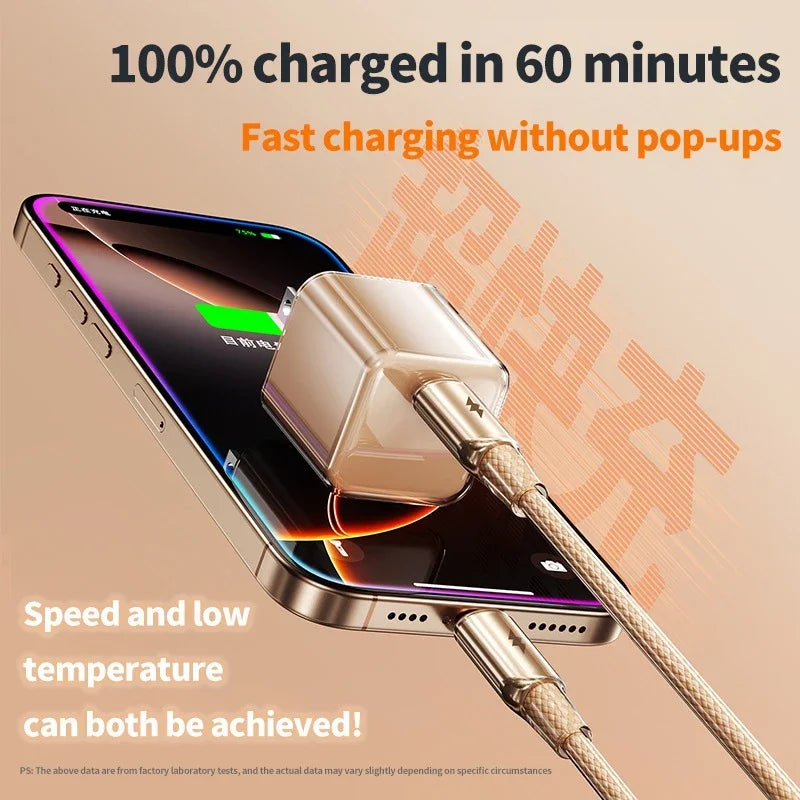 100W USB-A to USB-C Braided Cable – 6A Fast Charging 480Mbps USB-C Charging Cable SPOT