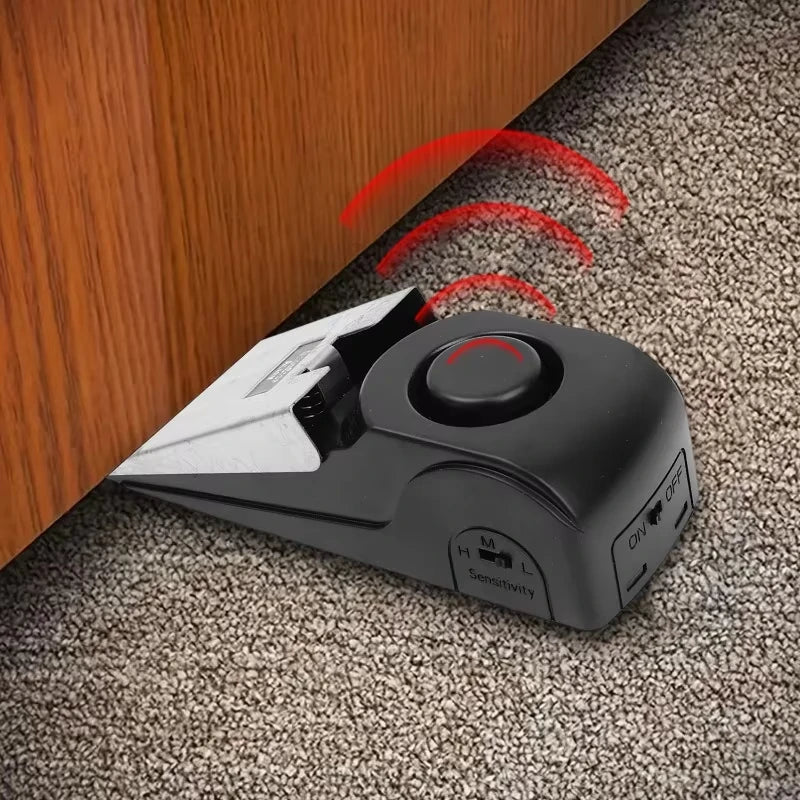 120dB Door Stop Alarm – Stainless Steel Security Wedge Door Stop Alarm SPOT