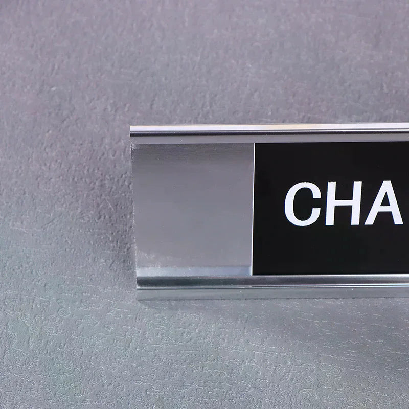Chaos Coordinator Funny Desk Sign – Aluminum Office Name Plate Desk Name Plate SPOT