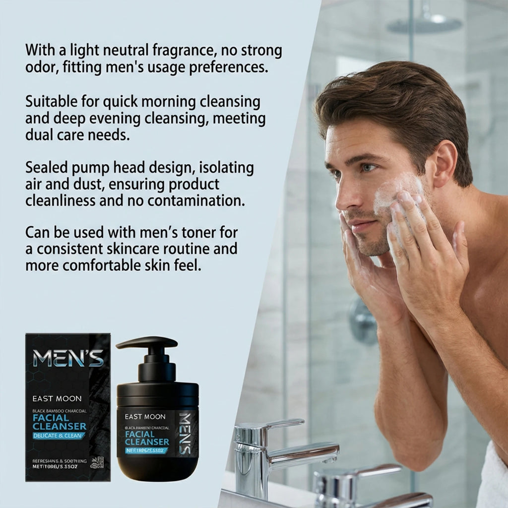 Men's Charcoal Face Wash – Deep Cleanse & Oil Control Men's Face Wash SPOT