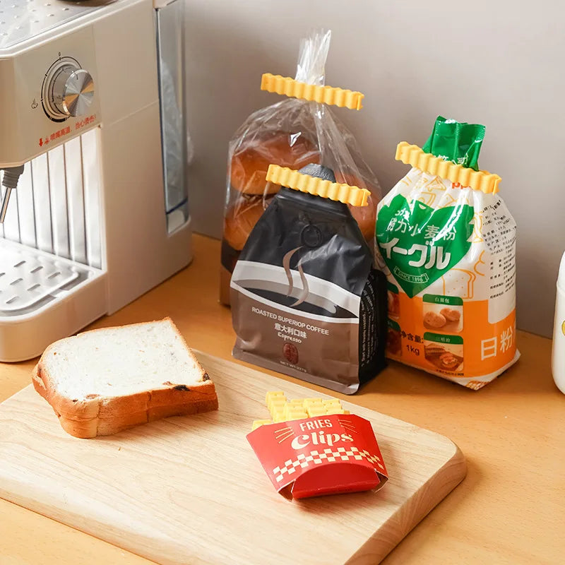 12-Pack Food Sealing Clips with Fridge Magnetic Storage Box Food Sealing Clips SPOT
