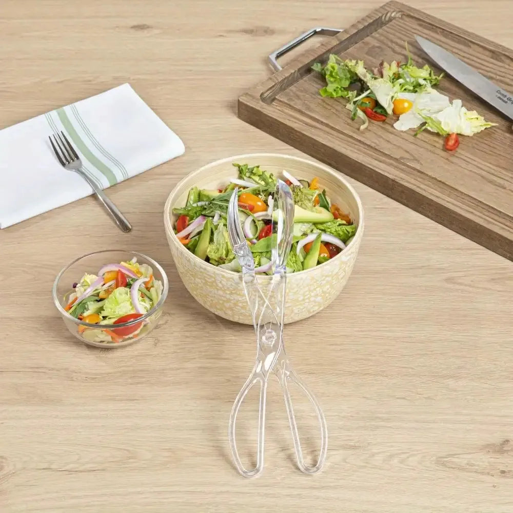 Transparent Salad Scissors Tongs – Food-Safe Reusable Kitchen Tool Kitchen Serving Tongs SPOT
