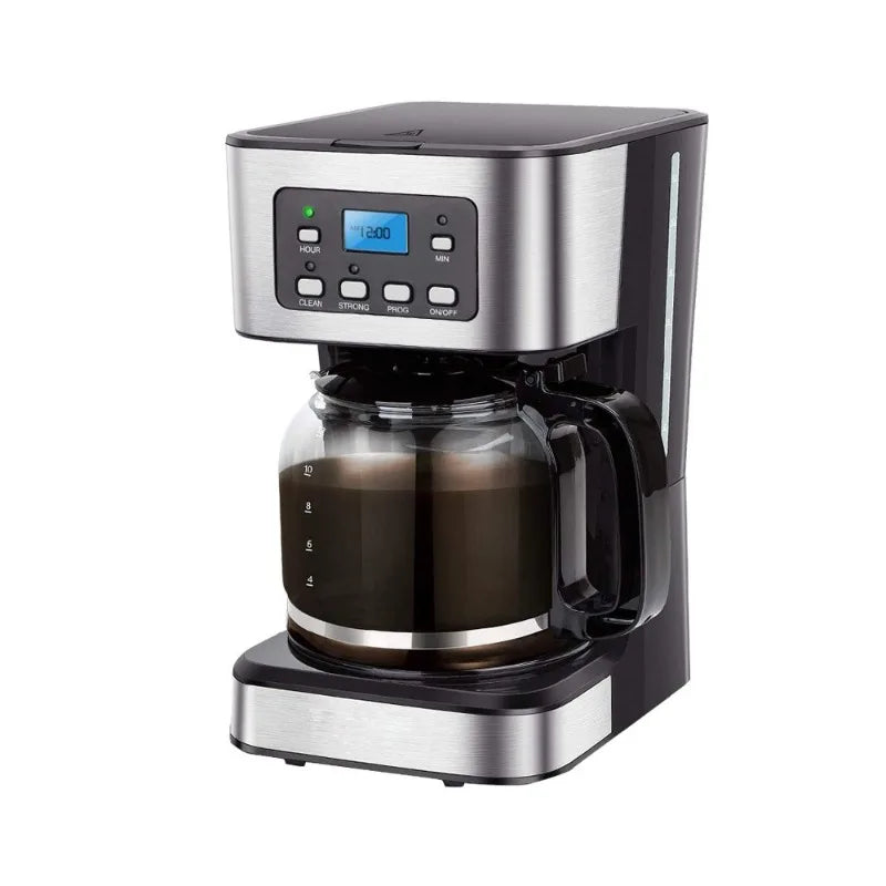 DUTRIEUX 1.5L Drip Coffee Maker – 24-Hr Timer & Keep Warm 950W Drip Coffee Maker SPOT black 100V-240V UK Plug